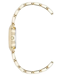 Anne Klein Women's Quartz Delicate Crystal Accented Champagne Dial Gold-Tone Alloy Metal Watch, 28mm