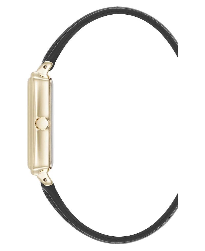 Anne Klein Women's Quartz Casual Polyurethane Leather and Gold-Tone Metal Alloy Watch