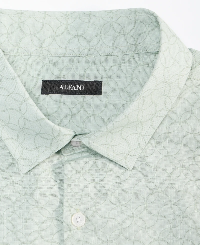 Alfani Men's Geo-Pattern Shirt, Exclusively at Macy's