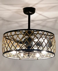 Home Accessories 25" Annas 6-Light Indoor Ceiling Fan Chandelier