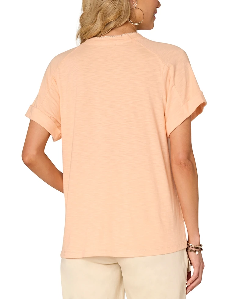 Democracy Women's Embroidered Graphic T-Shirt
