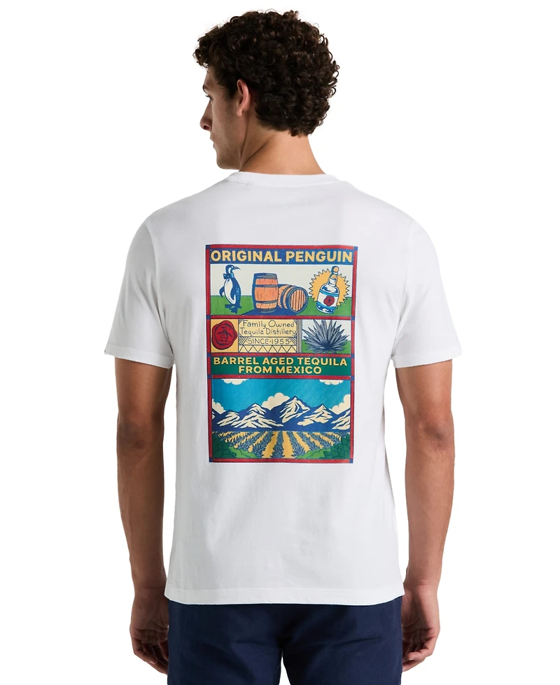 Original Penguin Men's Slim-Fit Agave Tequila Graphic Jersey T-Shirt