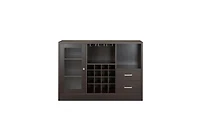 Solid Wood Frame with Five Shelves and Two Drawers – Durable Storage Unit for Home or Office