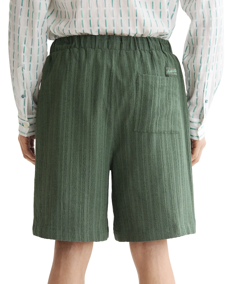 Scotch & Soda Men's Tonal Stripe Drawstring Shorts