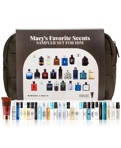 26-Pc. Fragrance Sampler Set For Him, Exclusively at Macy's