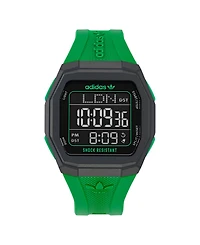 adidas Unisex Analog Green Resin Watch, 48mm