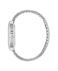 adidas Unisex Analog Silver-Tone Stainless Steel Watch, 37mm