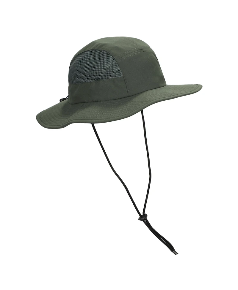 Generic Men's 2-Pack Olive & Light Grey Wide Brim Paddler Sun Hat with Vented Mesh Side Panels