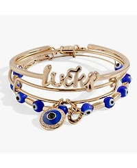 Evil Eye Bangle Bracelet Set Of 3