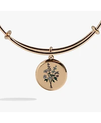 Flower Anniversary Bangle Bracelet