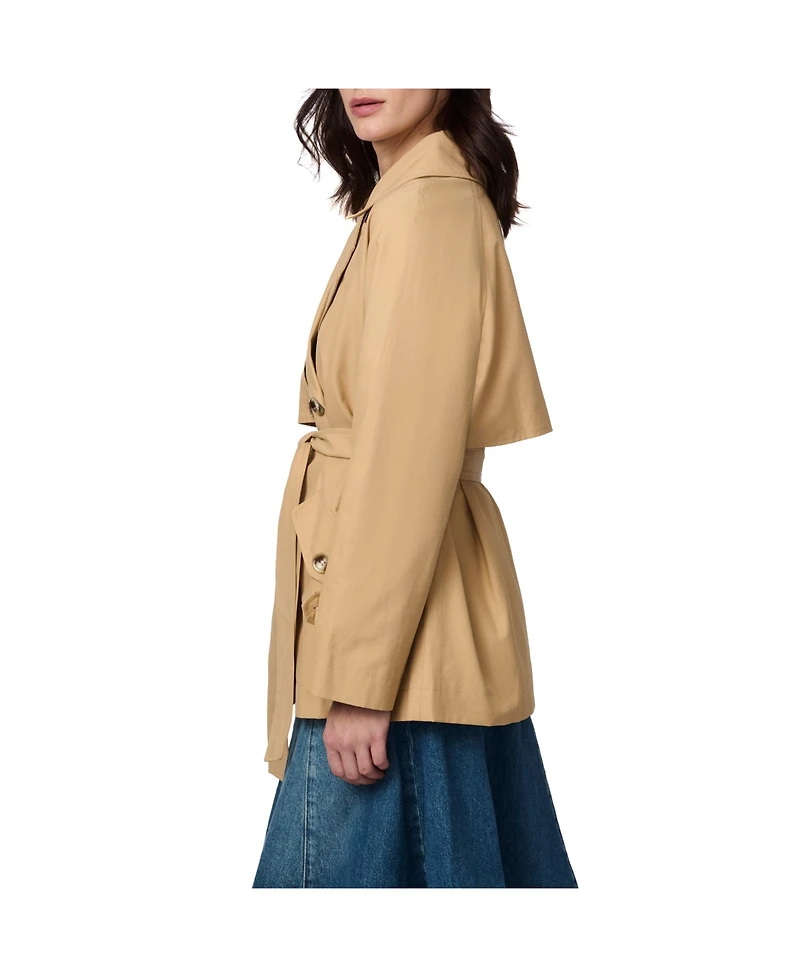 Bernardo Women's Belted Short Trench