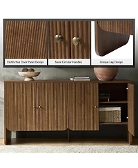 Modern Martha 63"Wide 4 door Sideboard