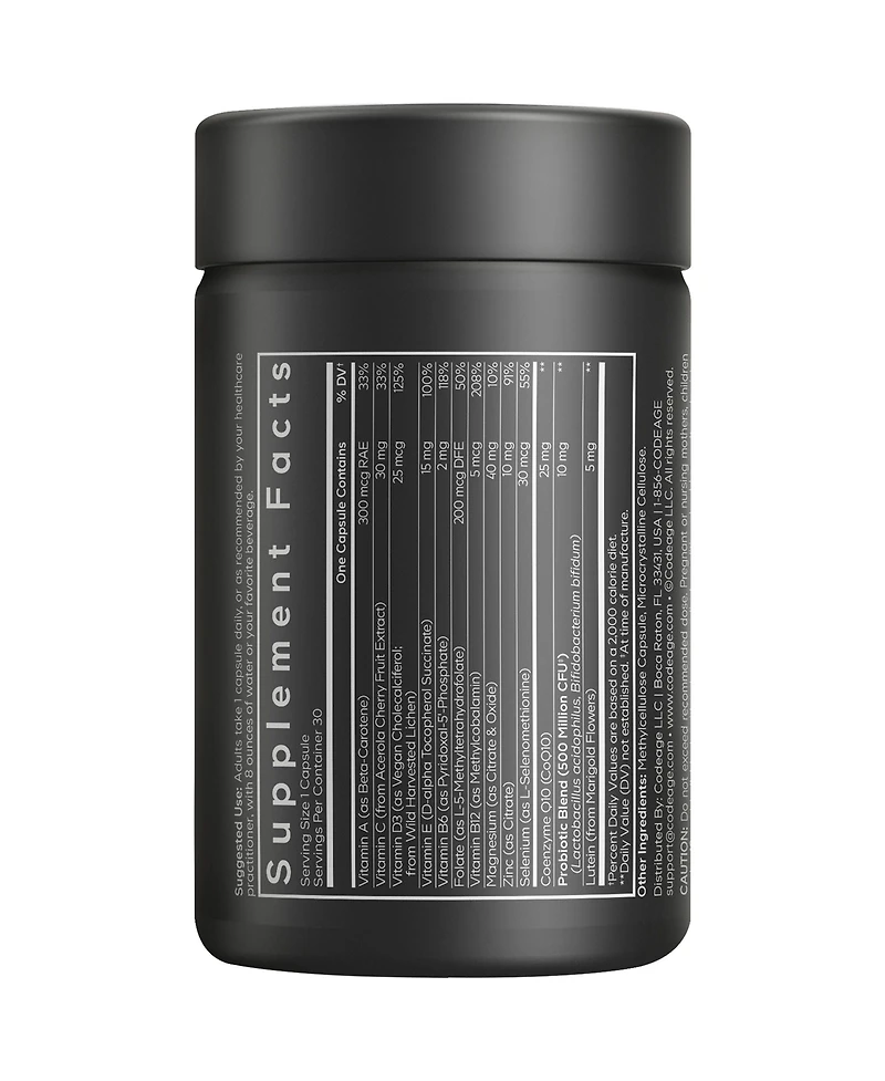 Codeage Men's Multivitamin 50 - Essential Vitamins & Minerals for Men Over 50 - Daily Multivitamins for Men Supplement