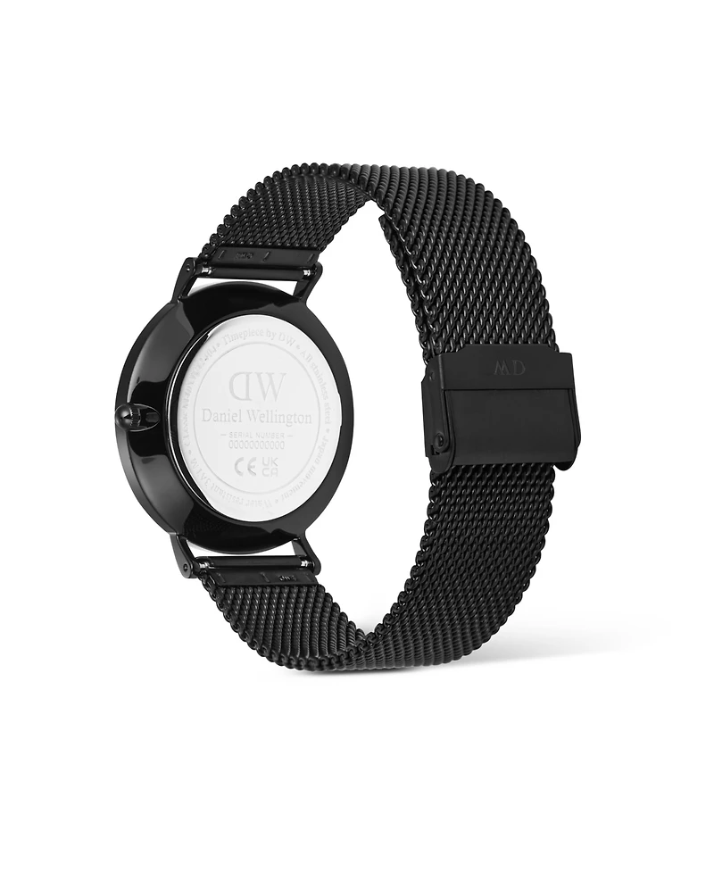 Daniel Wellington Men's Analog Black Stainless-Steel Watch, 40mm