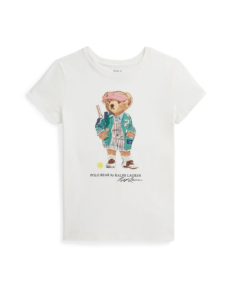 Polo Ralph Lauren Big Girls Bear Jersey T-Shirt