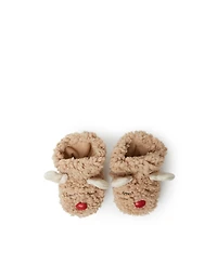 Dearfoams Baby Boys Harley Holiday Christmas Reindeer Bootie Slipper