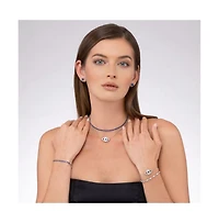 Anna Zuckerman Rock Star 2 Carat Cz Crystalline Studs Multi Color Gem