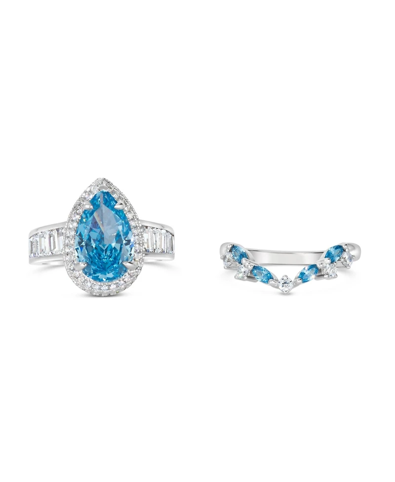 Aqua Pear Set by Anna Zuckerman