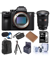 Sony Alpha a7R Iv Mirrorless Camera (V2) with Fe 24-70mm f/2.8 Gm Lens, Bundle with Alpine 200 Backpack, 128GB Memory Card, Np-FZ100 Battery, TASC300
