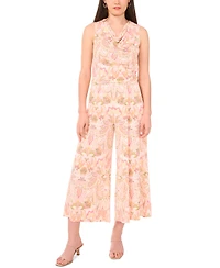 Sam & Jess Women's Printed Pull-On Wide-Leg Pants