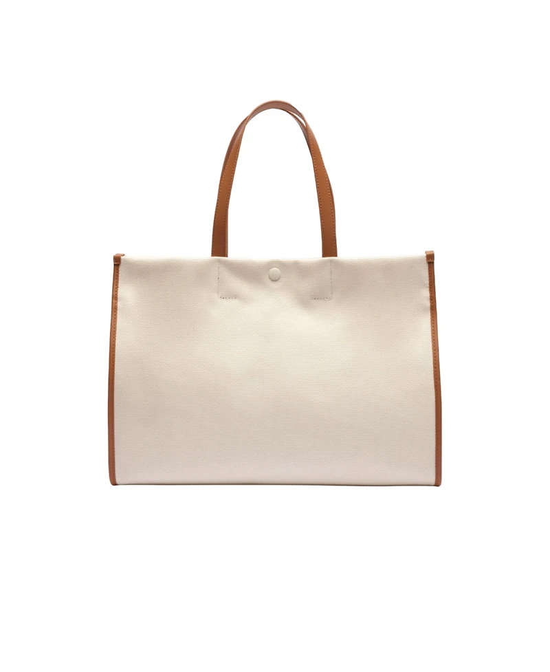 Lacoste Large Heritage Canvas Tote Bag