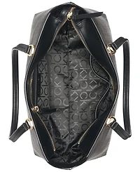 Calvin Klein Lori Mini Signature Top Zipper Tote Bag