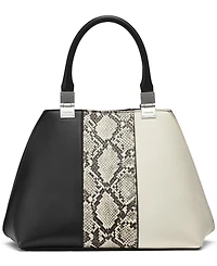 Calvin Klein Granite Convertible Pieced Snake Satchel