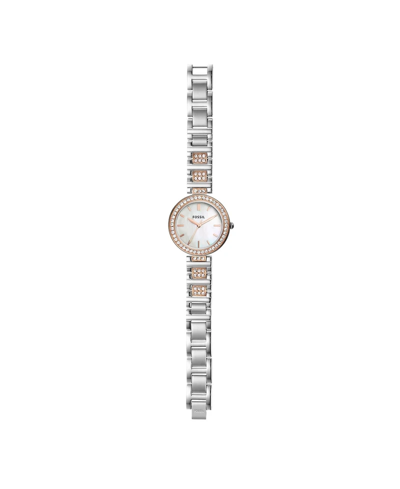 Fossil Women's Karli Three-Hand Two-Tone Stainless Steel Watch, 32mm