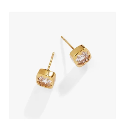 Crystal Clover Mini Studs