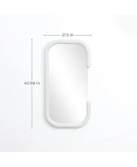 LuxenHome White C-Frame Accent and Vanity Wall Mirror