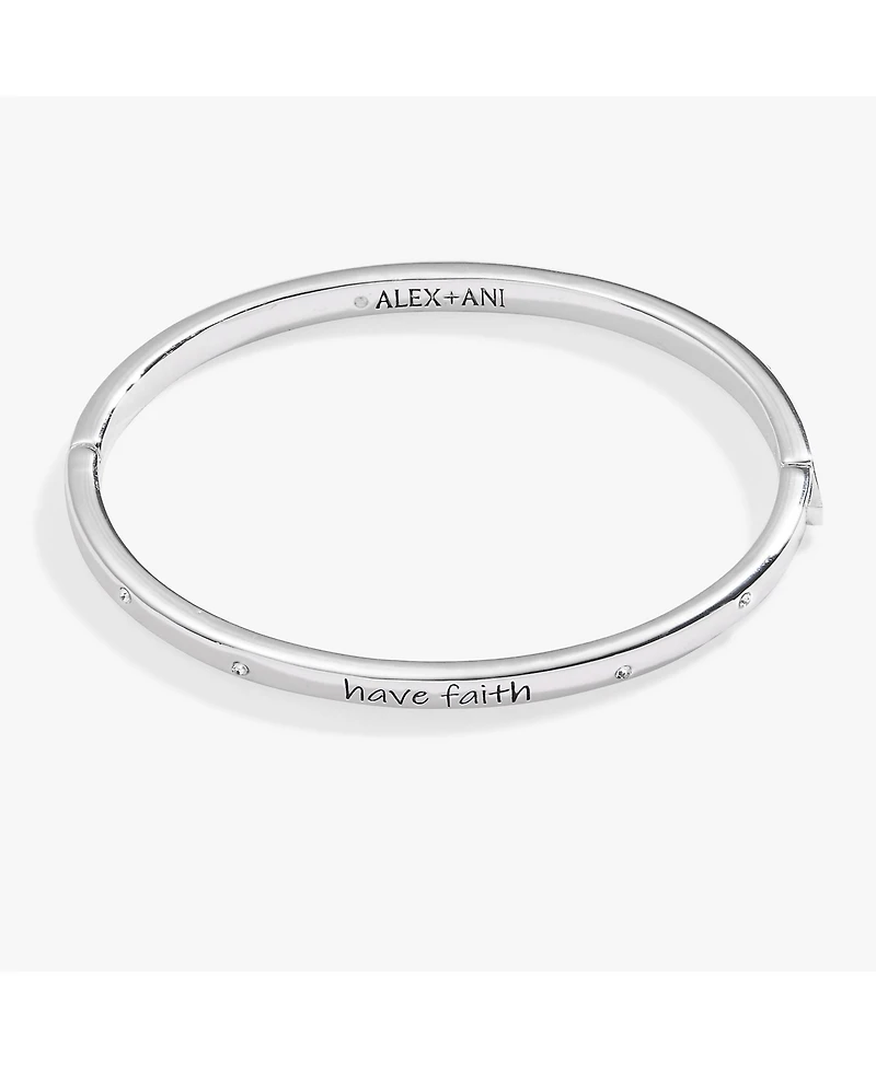Have Faith Mantra Bangle Bracelet