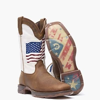 Lady Rebel by Durango Women's Distressed Flag Embroidery Western Boot