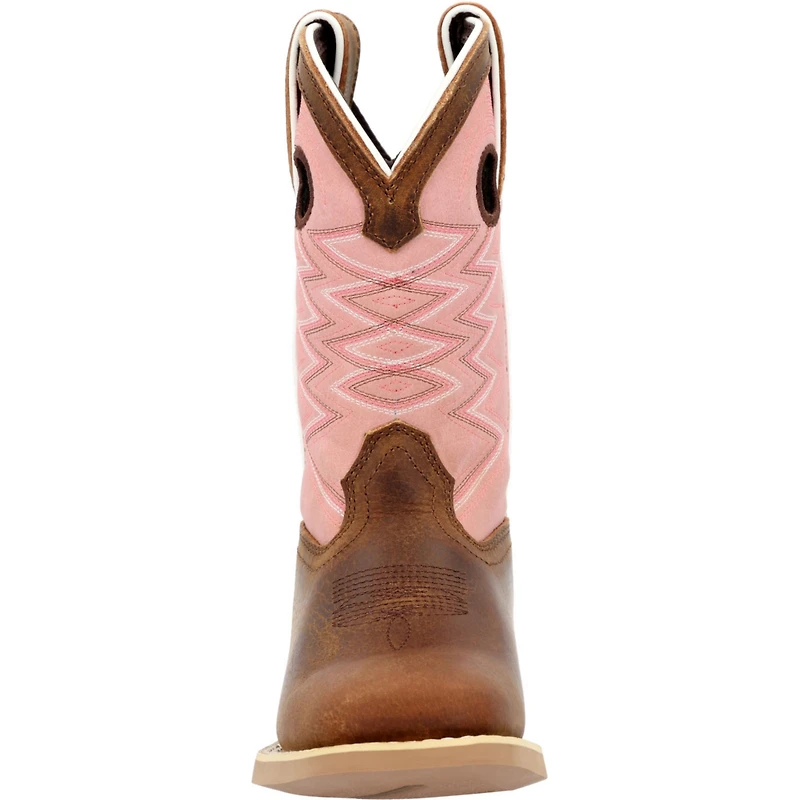 Durango Kids Lil' Rebel Pro Dark Chestnut Bubble Gum Western Boot