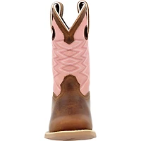 Durango Kids Lil' Rebel Pro Dark Chestnut Bubble Gum Western Boot