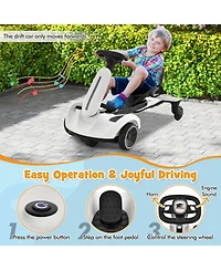 6V Kids Ride on Drift Car with 360° Spin and 2 Adjustable Heights