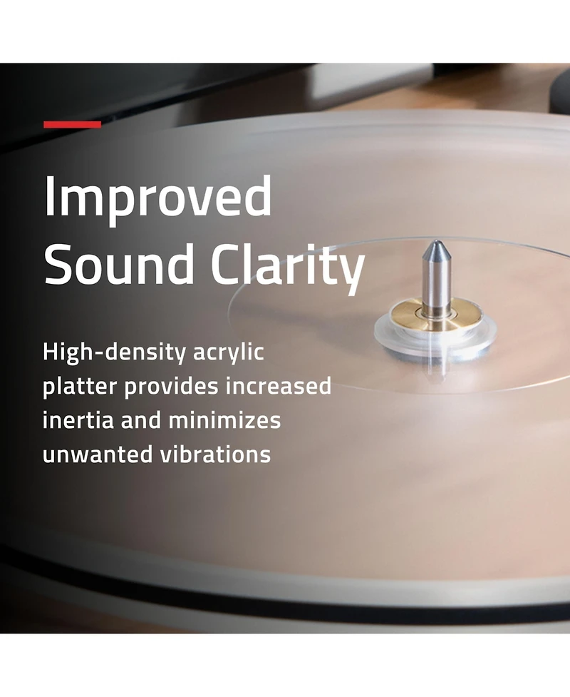 Fluance RT85N Reference High Fidelity Vinyl Turntable Record Player with Nagaoka Mp-110 Cartridge Acrylic Platter Speed Control Motor Mass Mdf Wo