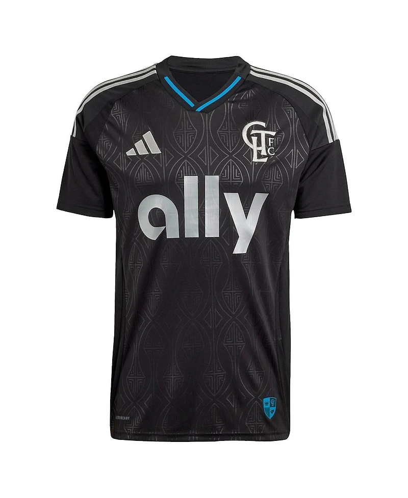Adidas Men's Wilfried Zaha Black Charlotte Fc 2025 Fortress Kit Replica Player Jersey