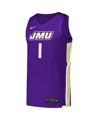 Nike Men's 1 Purple James Madison Dukes Replica Basketball Jersey