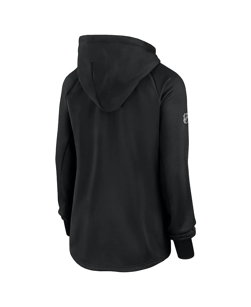 Fanatics Women's Black Dallas Stars Authentic Pro Rink Fleece Full-Zip Jacket