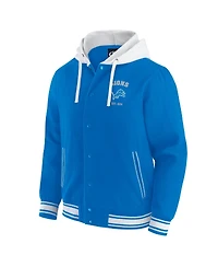 Fanatics Men's Blue Detroit Lions Full-Snap Hoodie Jacket