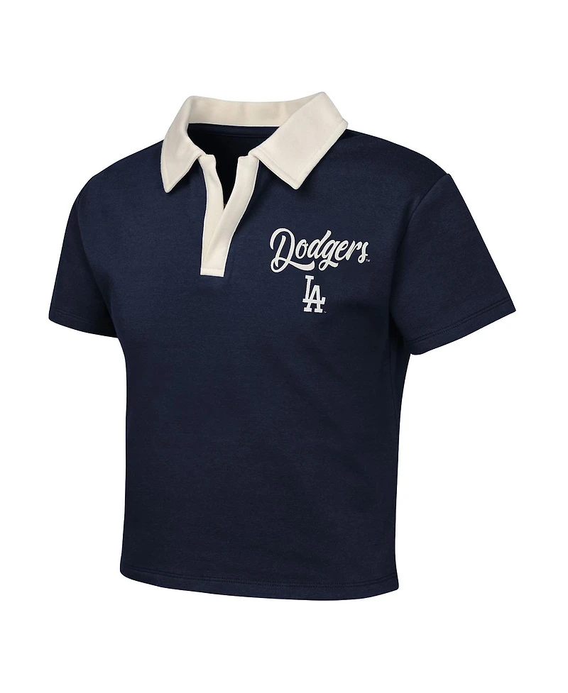 Outerstuff Girls Big Boys and Navy Los Angeles Dodgers Base Trainer Johnny Polo Skort Set