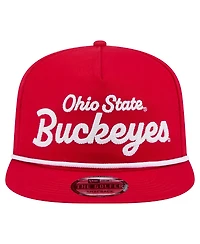 New Era Men's Scarlet Ohio State Buckeyes Adventure Team Text Golfer Snapback Hat
