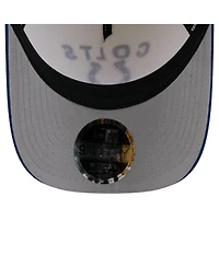 New Era Men's Cream/Royal Indianapolis Colts 2025 Nfl Draft 9FORTY A-Frame M-Crown Adjustable Hat