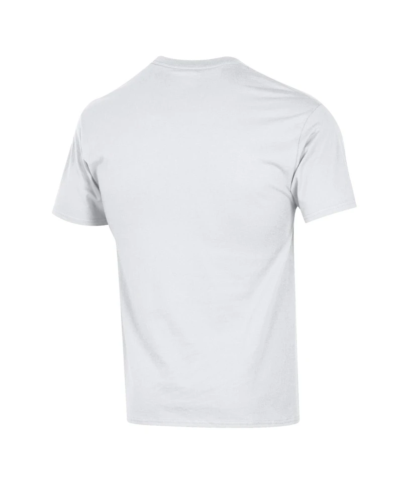 Champion Men's White North Carolina Tar Heels Arch Over Logo T-Shirt