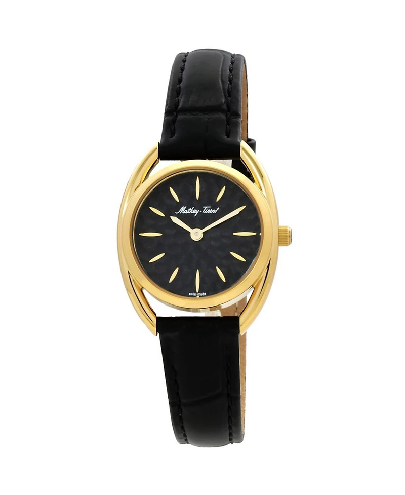 Mathey Tissot Women's Saphira Black Dial Watch - D933PLYN