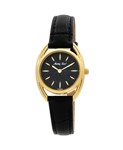 Mathey Tissot Women's Saphira Black Dial Watch - D933PLYN