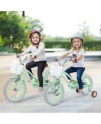 14 Inch Kids Bike with Adjustable Seat and Bell for 3-8 Years Olds