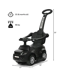 3 1 Ride on Push Car Toddler Stroller Sliding with Music