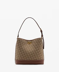 Mango Women's Printed Logo Shopper Bag