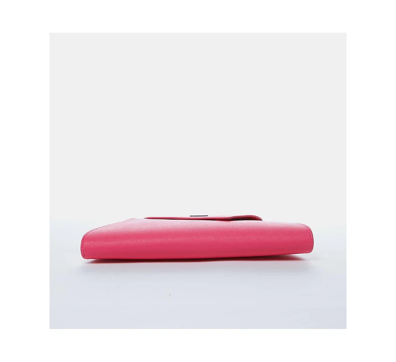Susu Hot Pink Purse Leather Clutch Bag Crossbody Evening Purse Unique Women's Handbag